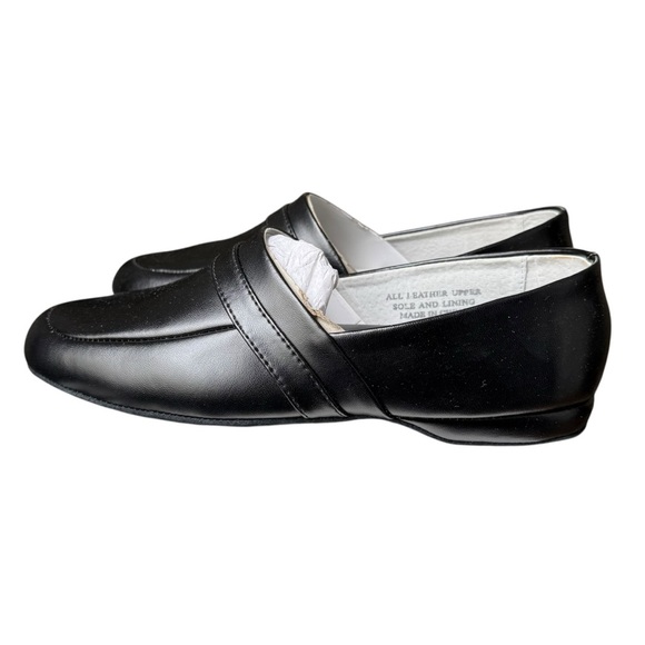 Climate X Black Leather Slippers House Shoes Men’s 8 EEE Round Close Toe NIB - Picture 9 of 16